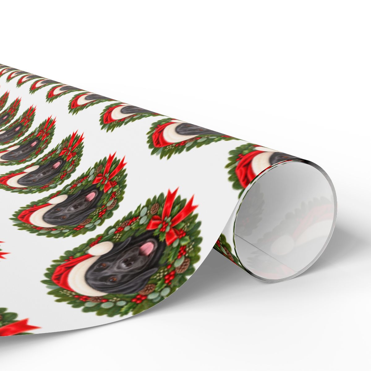 Black Labrador Christmas Wrapping Paper, Holiday Gift Wrap for Lab Lovers and Dog Moms